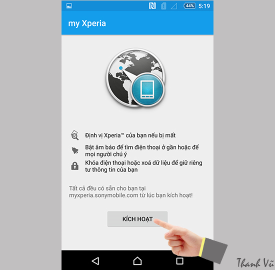 Huong dan dinh vi dien thoai Sony Xperia M5 Single Sim 4